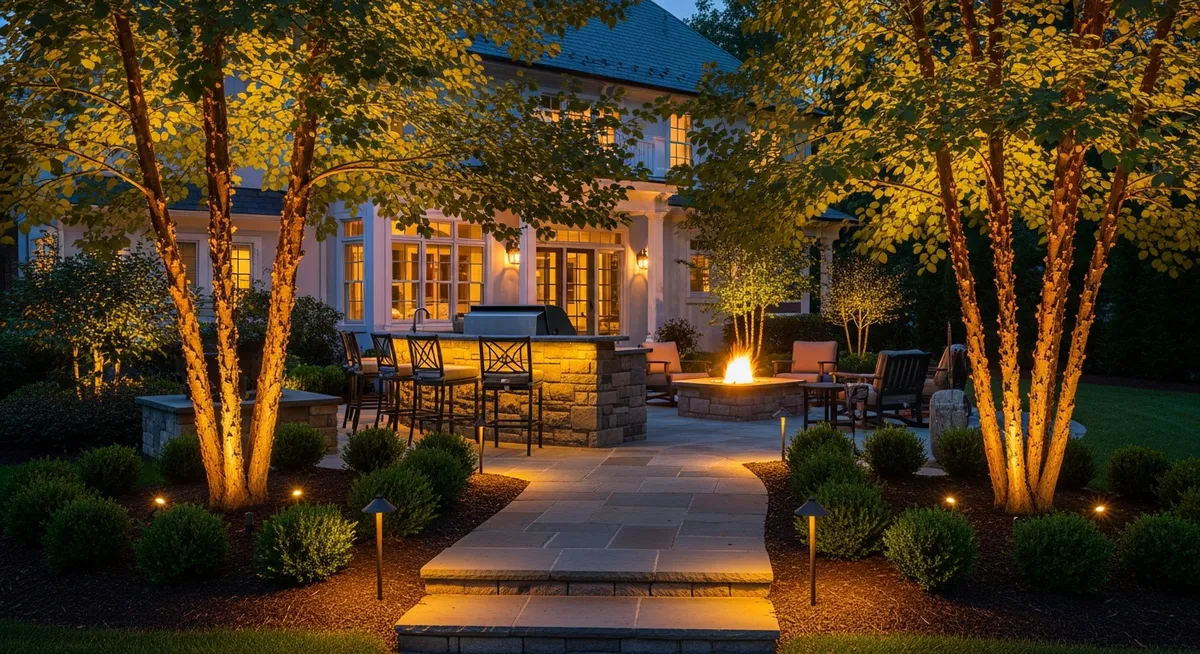 Landscape lighting project